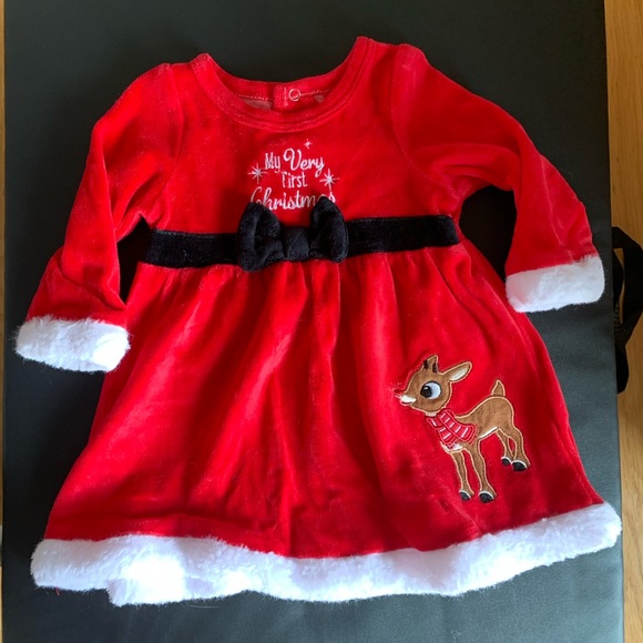 Dresses | Rudolph The Red Nosed Reindeer My Very First Christmas Dress With  Cap | Poshmark